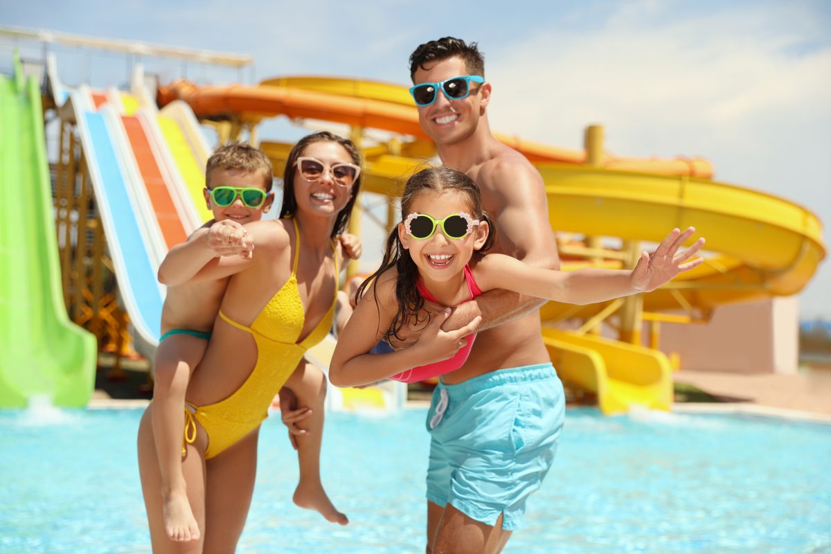 Make a great day of relaxation and spending time with the children at the water park