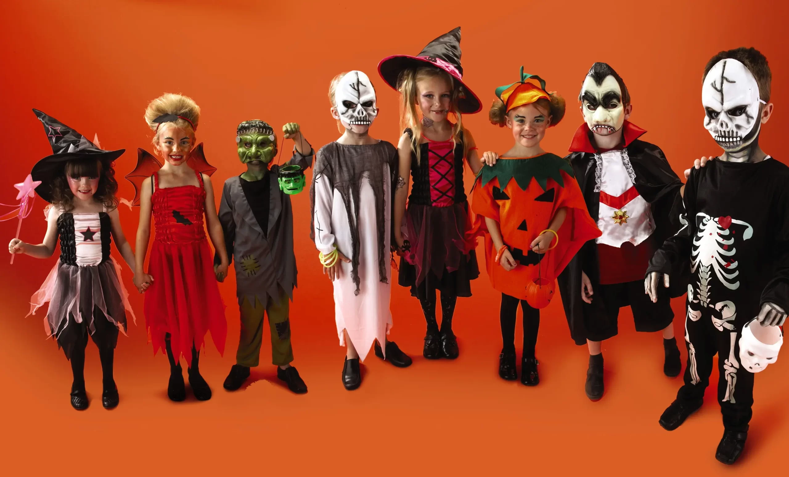 Halloween costume for kids: zombie, vampire, skeleton, witch and other costumes