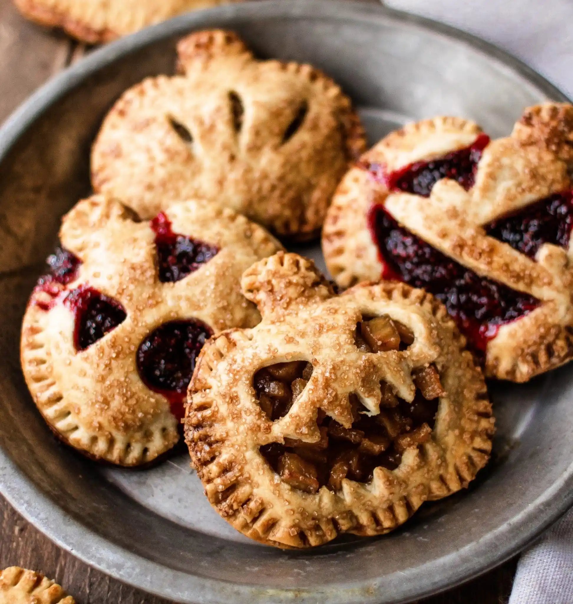 Jack-O-Lantern Hand Pies for Halloween